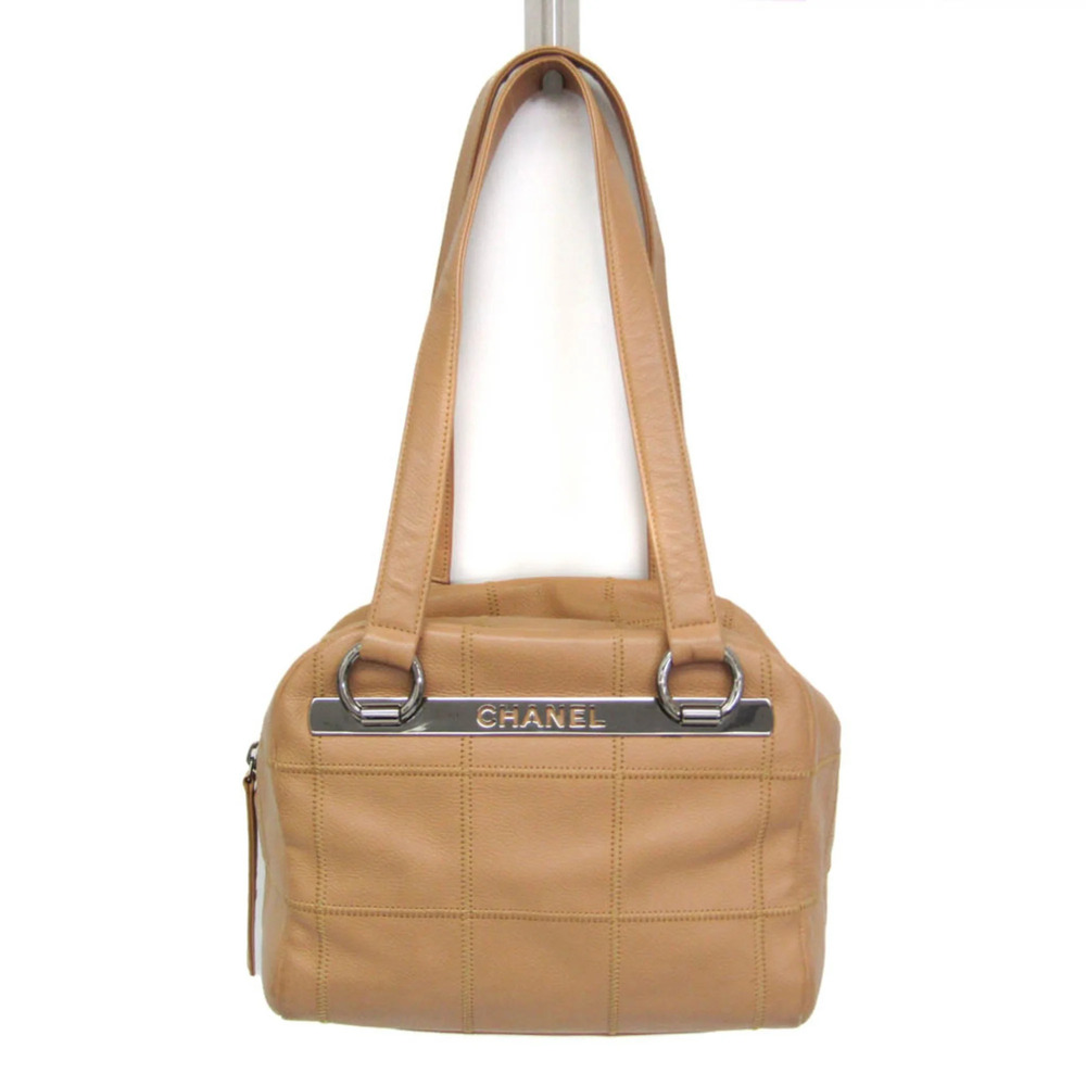 CHANEL Cream Boston Bag